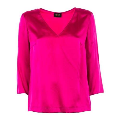 Rode zijden zomerblouse voor dames Liu Jo , Red , Dames