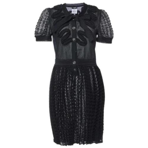 Pre-owned Fabric dresses Chanel Vintage , Black , Dames