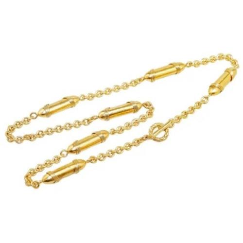 Pre-owned Metal chanel-jewelry Chanel Vintage , Yellow , Dames