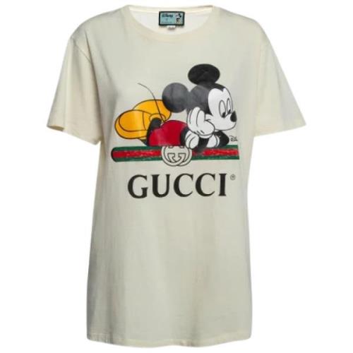 Pre-owned Cotton tops Gucci Vintage , White , Dames