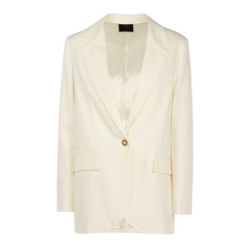 Elegante witte blazer voor vrouwen Pinko , White , Dames