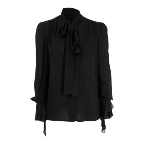 Zwarte damesblouse outlet prijs Pinko , Black , Dames