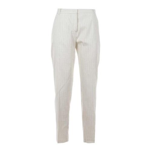 Elegante Damesbroek Wit/Zwart Pinko , White , Heren