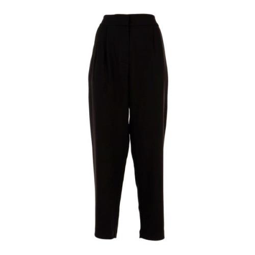 Wijde Pijp Zwarte Broek Outlet Prijs Pinko , Black , Dames