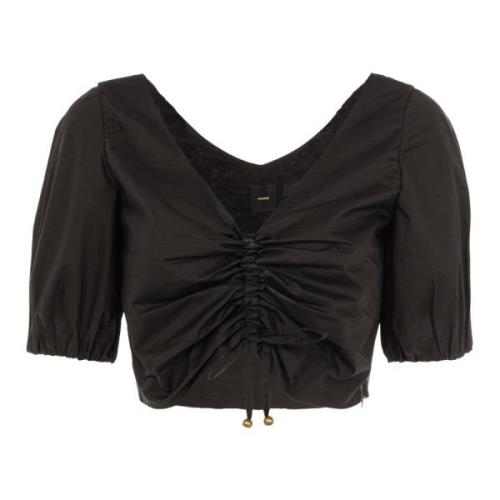 Mouwloze Zomer Top Zwart Pinko , Black , Dames