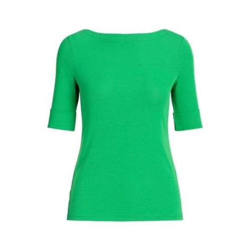 Casual Katoenen T-shirt Ralph Lauren , Green , Dames