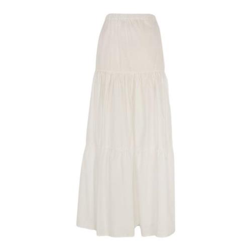 Lange Witte Zomer Rok Outlet Prijs Pinko , White , Dames