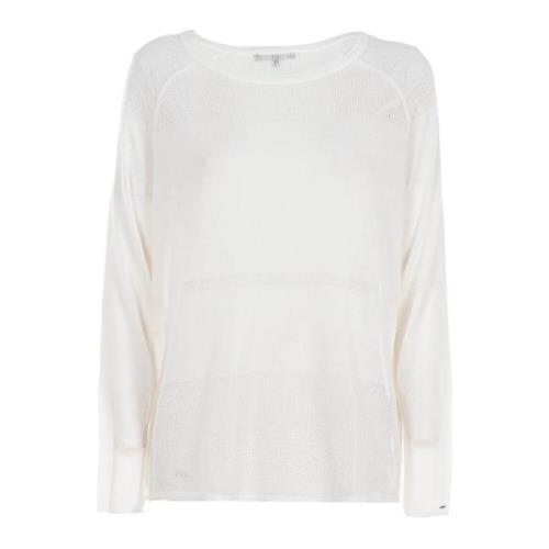 Witte Dames Trui Outlet Prijs Tommy Hilfiger , White , Dames