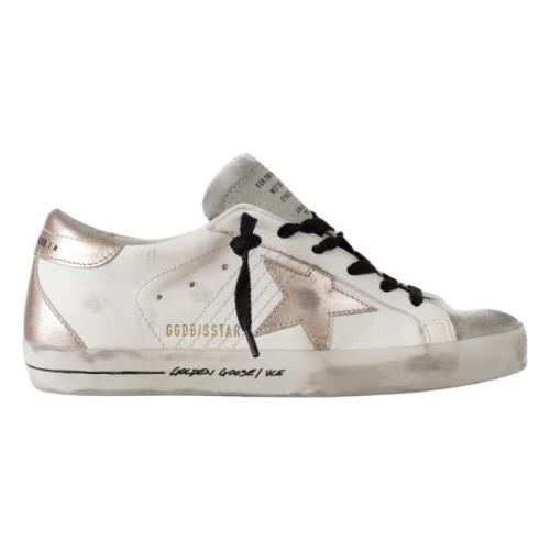 Zilveren Ster Roze Hiel Sneakers Golden Goose , White , Dames