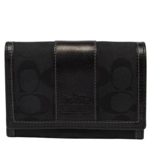 Pre-owned Canvas wallets Coach Pre-owned , Black , Dames