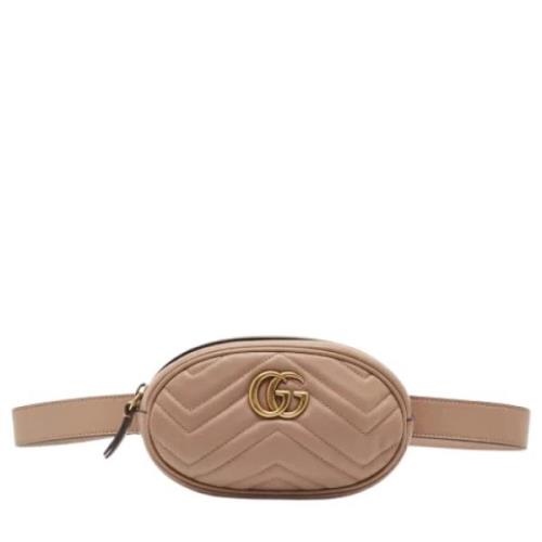 Pre-owned Leather gucci-bags Gucci Vintage , Pink , Dames