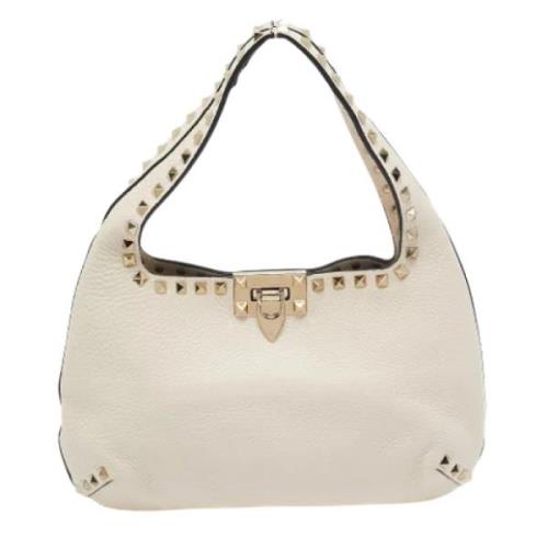 Pre-owned Leather handbags Valentino Vintage , White , Dames