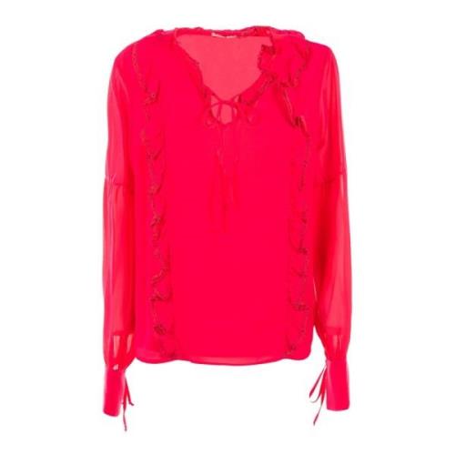 Zomer Elegante Blouse Fracomina , Pink , Dames