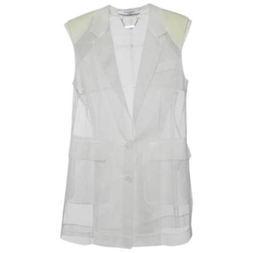 Pre-owned Mesh outerwear Givenchy Pre-owned , White , Dames