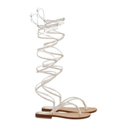 Kristal Sandalen Hibourama , Beige , Dames