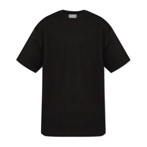 Crew Neck T-shirt Y-3 , Black , Heren