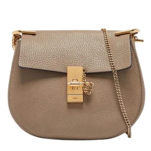 Pre-owned Leather shoulder-bags Chloé Pre-owned , Beige , Dames