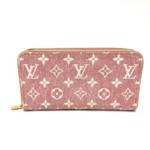 Pre-owned Fabric wallets Louis Vuitton Vintage , Pink , Dames