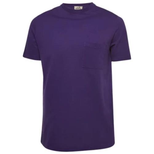 Pre-owned Cotton tops Hermès Vintage , Purple , Heren