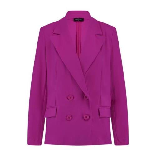 Kersen Dubbel Breasted Blazer Lady Day , Pink , Dames