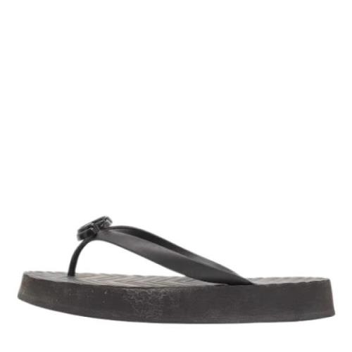 Pre-owned Rubber flats Gucci Vintage , Black , Dames