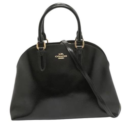 Pre-owned Leather handbags Coach Pre-owned , Black , Dames