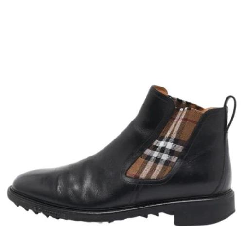 Pre-owned Canvas boots Burberry Vintage , Black , Heren