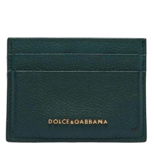 Pre-owned Leather wallets Dolce & Gabbana Pre-owned , Green , Dames