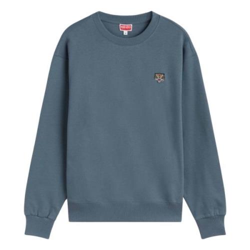 Lucky Tiger Classic Sweatshirt Kenzo , Blue , Heren