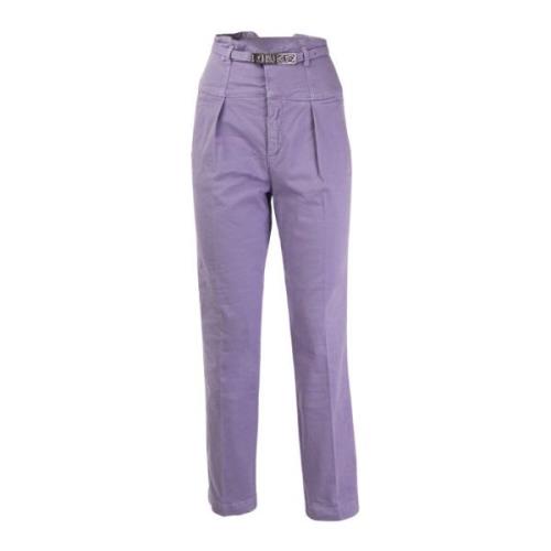 Hoge taille skinny broek paars outlet Pinko , Purple , Dames