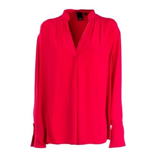 Elegante Paarse Blouse met Lange Mouwen Pinko , Purple , Dames