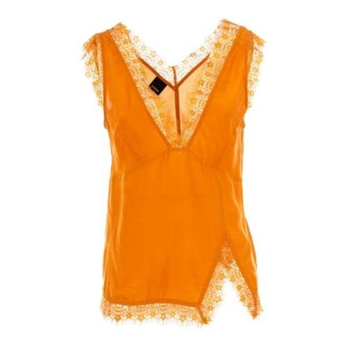 Dames Mouwloze Zomer Top Bruin Pinko , Brown , Dames