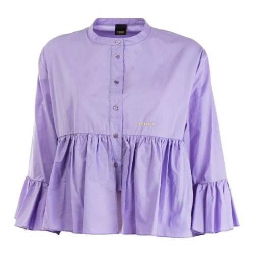 Paarse Damesoverhemd Outlet Prijs Pinko , Purple , Dames