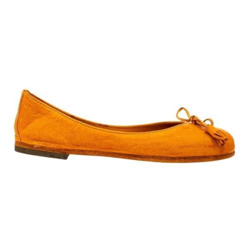 Rode Ballerina Schoenen Voor Dames Outlet Pantofola d'Oro , Orange , D...