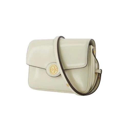 Leather shoulder-bags Tory Burch , White , Dames