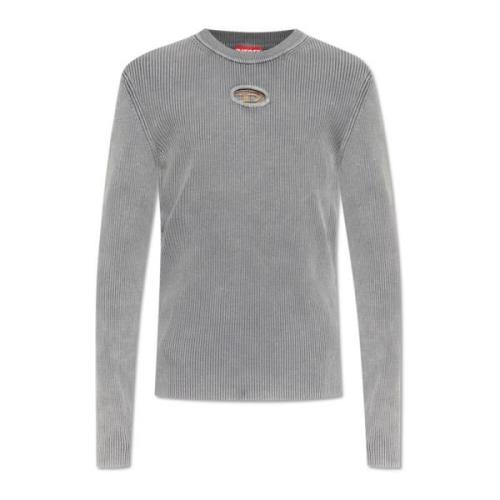 Ribbed Top Diesel , Gray , Heren