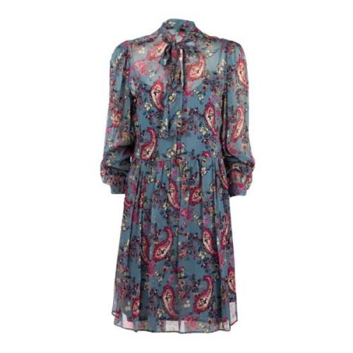 Elegante Korte Jurk Blauw Winter Liu Jo , Multicolor , Dames