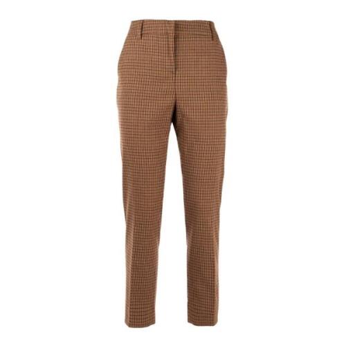 Elegante Geruite Winterbroek Vrouwen Liu Jo , Brown , Dames