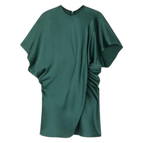 Elegant Satin Tee Shirt AZ Factory , Green , Dames