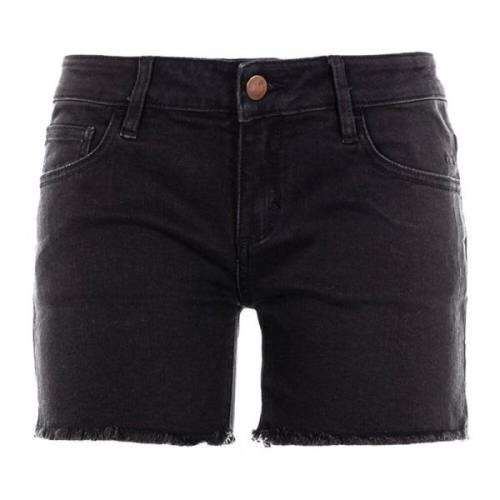 Zwarte Denim Shorts voor Vrouwen Sun68 , Black , Dames