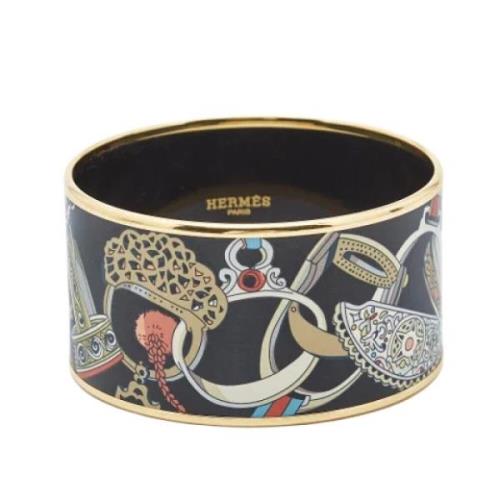 Pre-owned Fabric bracelets Hermès Vintage , Yellow , Dames