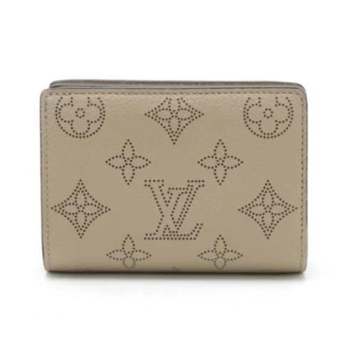 Pre-owned Leather wallets Louis Vuitton Vintage , Beige , Dames