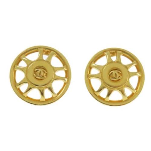 Pre-owned Metal chanel-jewelry Chanel Vintage , Yellow , Dames