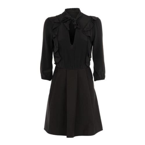 Elegante Zwarte Jurk voor Vrouwen Patrizia Pepe , Black , Dames