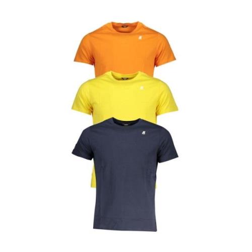 Levendig Trio T-Shirt Pak K-Way , Multicolor , Heren