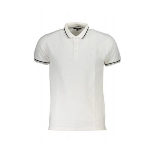 Geborduurd Logo Katoenen Polo Shirt Cavalli Class , White , Heren