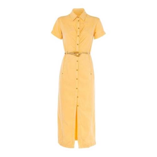 Lange Zomerjurk Mirage Geel Vrouw Patrizia Pepe , Yellow , Dames