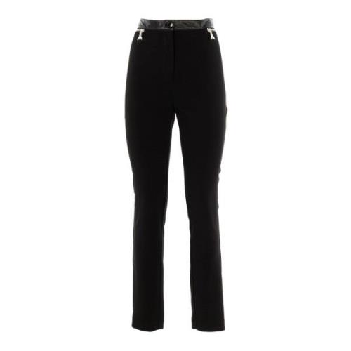 Hoge taille skinny broek voor vrouwen Patrizia Pepe , Black , Dames