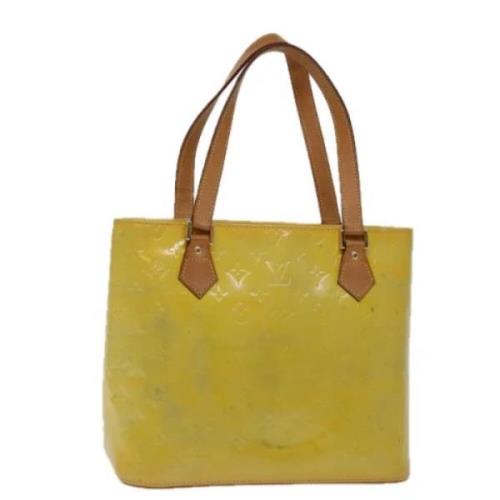 Pre-owned Leather handbags Louis Vuitton Vintage , Yellow , Dames