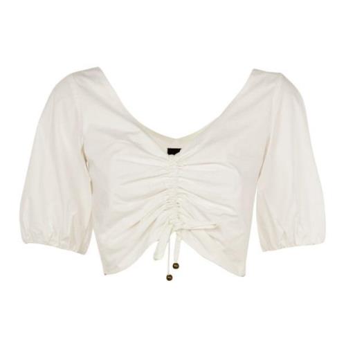 Mouwloze Zomer Top Wit Outlet Pinko , White , Dames